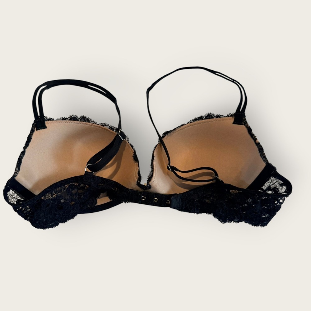 Victoria's Secret Very Sexy 34B Black Lace Demi Bra Whimsigoth Romantic Intimate - Picture 5 of 7
